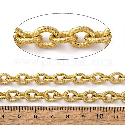 304 Stainless Steel Textured Cable Chains&nbsp;CHS-K023-06G