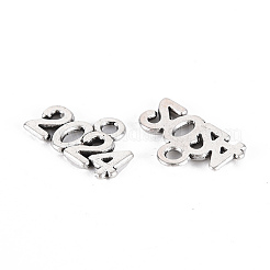 チベット風合金チャーム  鉛フリー＆カドミウムフリー  ワード2024  アンティークシルバー  9x14x1mm  穴：1.6mm&nbsp;X-TIBE-S323-109AS-RS
