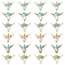 24Pcs 6 Styles Alloy Enamel Pendants&nbsp;ENAM-TA0002-51