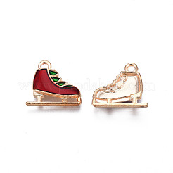 Christmas Alloy Enamel Pendants&nbsp;X-ENAM-Q442-56