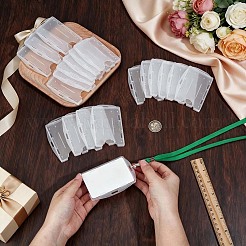 プラスチック名刺ホルダー  長方形  透明  105x75x8mm  穴：14x3mm  内径：86x55mm&nbsp;AJEW-WH0709-284B