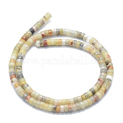 天然クレイジーレースアゲートビーズ連売り  フラットラウンド  3.8~4.2x2~4.5mm  穴：0.8~1mm  約152~180個/連  15.1~15.5インチ（38.5~39.5cm）&nbsp;G-F631-A22