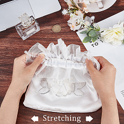 2Pcs Bridal Wedding Small Purse Silk Pouches&nbsp;ABAG-CP0001-21