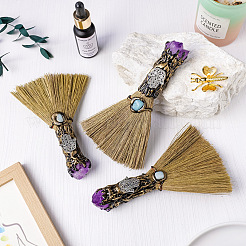 Natural Amethyst Magic Broom&nbsp;PW-WG66193-01
