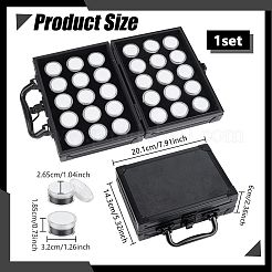 Rectangle Black Aluminum & MDF Organizer Handled Boxes&nbsp;CON-WH0095-199