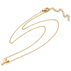 Ion Plating(IP) 304 Stainless Steel Pendant Necklaces&nbsp;NJEW-R050-01G-25