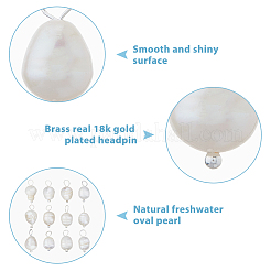 12Pcs Natural Cultured Freshwater Pearl Pendants&nbsp;FIND-FI0001-18A