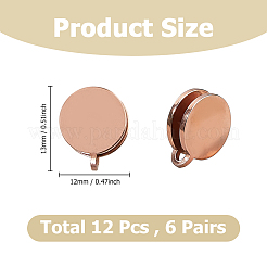 12Pcs 304 Stainless Steel Cuff Earrings&nbsp;EJEW-HS0001-27