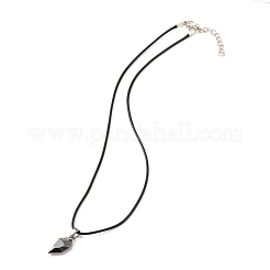 Rack Plating Alloy Heart Pendant Necklaces Sets&nbsp;NJEW-B081-09
