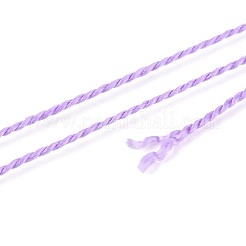 編組ポリエステルコード  ジュエリー作りのための  ラウンド  ライラック  0.5~1mm  約63~64m /ロール  10ロール/セット&nbsp;OCOR-T017-04A-35