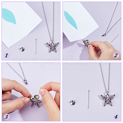 Stainless Steel Urn Ashes Necklace&nbsp;NJEW-CN0001-05B
