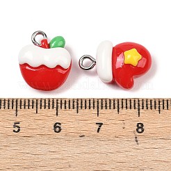 Christmas Opaque Resin Pendants&nbsp;RESI-I349-01A