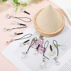 12Pcs Plastic Mobile Dustproof Plugs & Mobile Straps&nbsp;PALLOY-GL00012