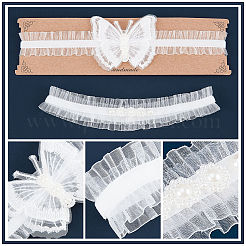Polyester Lace Elastic Bridal Garters&nbsp;DIY-WH0308-148A