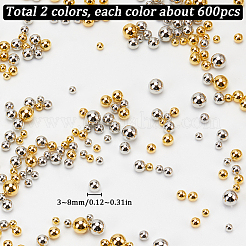 6 Sets 2 Colors Plastic Beads&nbsp;FIND-SC0012-14