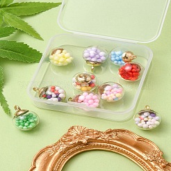 10Pcs Glass Ball Pendants&nbsp;GLAA-YW0001-78