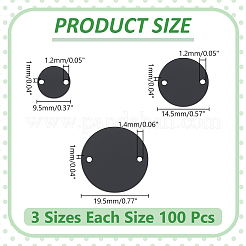 300Pcs 3 Styles Acrylic Mirror Sew on Rhinestones&nbsp;FIND-WR0012-08A