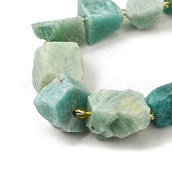 Raw Rough Natural Amazonite Beads Strands&nbsp;G-Z087-B24