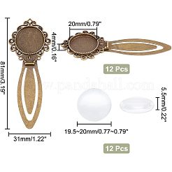 DIY Blank Dome Bookmark Making Kit&nbsp;DIY-NB0007-61