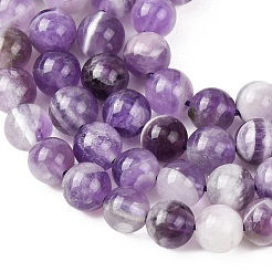 Natural Chevron Amethyst Beads Strands&nbsp;G-P428-04A-6mm