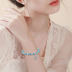 36pcs3スタイルアロイラインストーンペンダント  スノーフレークチャーム  プラチナ  21~21.5x16~17x2~3mm  穴：1.8~2mm  12個/スタイル&nbsp;FIND-SC0020-13