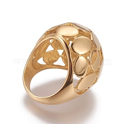 Ion Plating(IP) 304 Stainless Steel Finger Rings&nbsp;RJEW-E157-25G