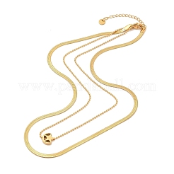Double Layer Necklaces&nbsp;NJEW-A032-04G-02