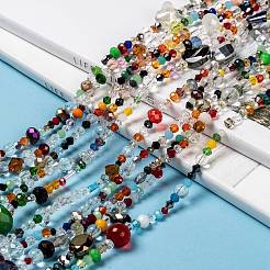 Mixed Electroplate Glass Beads Strands&nbsp;EGLA-A003-01