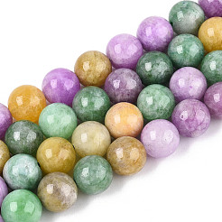 Dyed Natural Quartz Beads Strands&nbsp;G-T139-10mm-94