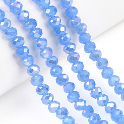 Electroplate Glass Beads Strands&nbsp;EGLA-A034-J6mm-B08
