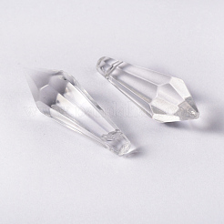Faceted Glass Pendants&nbsp;X-GD14x37mmC01
