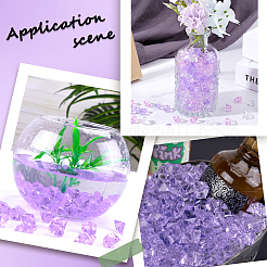300Pcs 3 Colors Transparent Acrylic Beads&nbsp;OACR-SC0001-47B