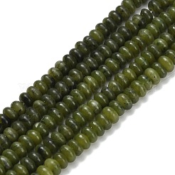 天然台湾ヒスイのビーズ連売り  ロンデル  4x1.5mm  穴：0.7mm  約155個/連  14.96''（38センチメートル）&nbsp;G-L635-A13-4x2mm