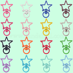 32Pcs 16 Colors Star Alloy Swivel Clasps&nbsp;FIND-SC0016-27