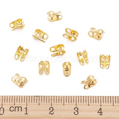 鉄のボールチープ  カロット終了  カドミウムフリー＆鉛フリー  クラムシェルノットカバー  ゴールドカラー  6x3.5mm  穴：1mm  2.4mm内径&nbsp;IFIN-R199-02G