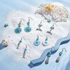 DIY Ocean Theme Earring Making Kits&nbsp;DIY-SC0012-22
