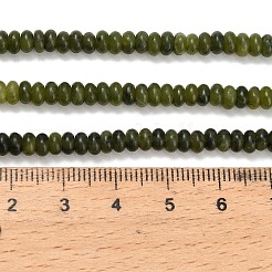 天然台湾ヒスイのビーズ連売り  ロンデル  4x1.5mm  穴：0.7mm  約155個/連  14.96''（38センチメートル）&nbsp;G-L635-A13-4x2mm