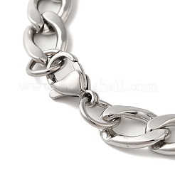 304 Stainless Steel Figaro Chain Bracelets&nbsp;BJEW-L673-027P