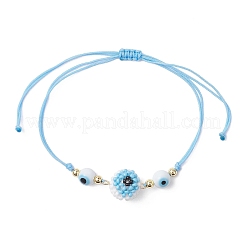 Seed Glass Beaded Adjustable Bracelets&nbsp;BJEW-MZ00234