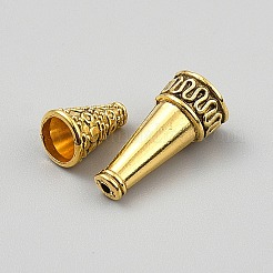 DIYジュエリー作りパーツキット  合金エンドファインディング、ビーズ、ビーズキャップを含む  アンティーク黄金  6.5~17.5x6.5~9.5x3~9.5mm  穴：1.4~8mm  約60個/セット&nbsp;FIND-WH20019-236AG
