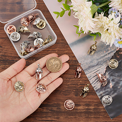 アウトドアEDCコードストラップブレスレットキーチェーンビーズボタン  合金スパルタンヘルメット、ヨーロピアンビーズとシールドボタンを含む  ミックスカラー  24個/箱&nbsp;FIND-UN0002-07