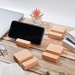 ブナ材の携帯電話ホルダー  携帯スタンドホルダー  ユニバーサルポータブルタブレットホルダー  バリーウッド  8x6x2cm&nbsp;AJEW-NB0003-89A