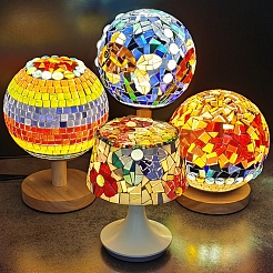 Mosaic Tiles Glass Cabochons&nbsp;DIY-P045-02B