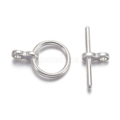 チベット風マンテル  カドミウムフリー＆鉛フリー  ドーナツ  銀色のメッキ  ドーナツ：12x1.5mm  穴：1.5mm  バー：8x19x1.5mm  穴：1.5mm  930セット / キロ〜約&nbsp;TIBE-A001-25S