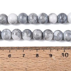 Opaque Ombre Effect Dyed Glass Beads Strands&nbsp;GLAA-Q106-04A-02
