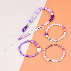 DIY 24 Style Acrylic & ABS Beads Jewelry Making Finding Kit&nbsp;DIY-NB0012-02D