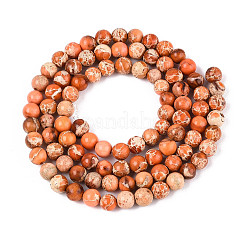 Natural Imperial Jasper Beads Strands&nbsp;G-A175B-4mm-07-01