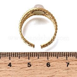 304 Stainless Steel Cuff Open Rings&nbsp;RJEW-F213-03G-09