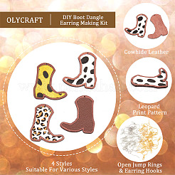 DIY Boot Dangle Earring Making Kit&nbsp;DIY-OC0009-74