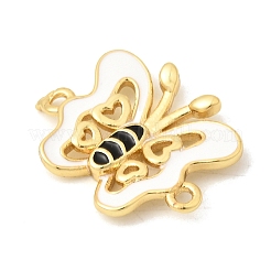 Brass Enamel Hollow Insect Connector Charms&nbsp;KK-A296-05G